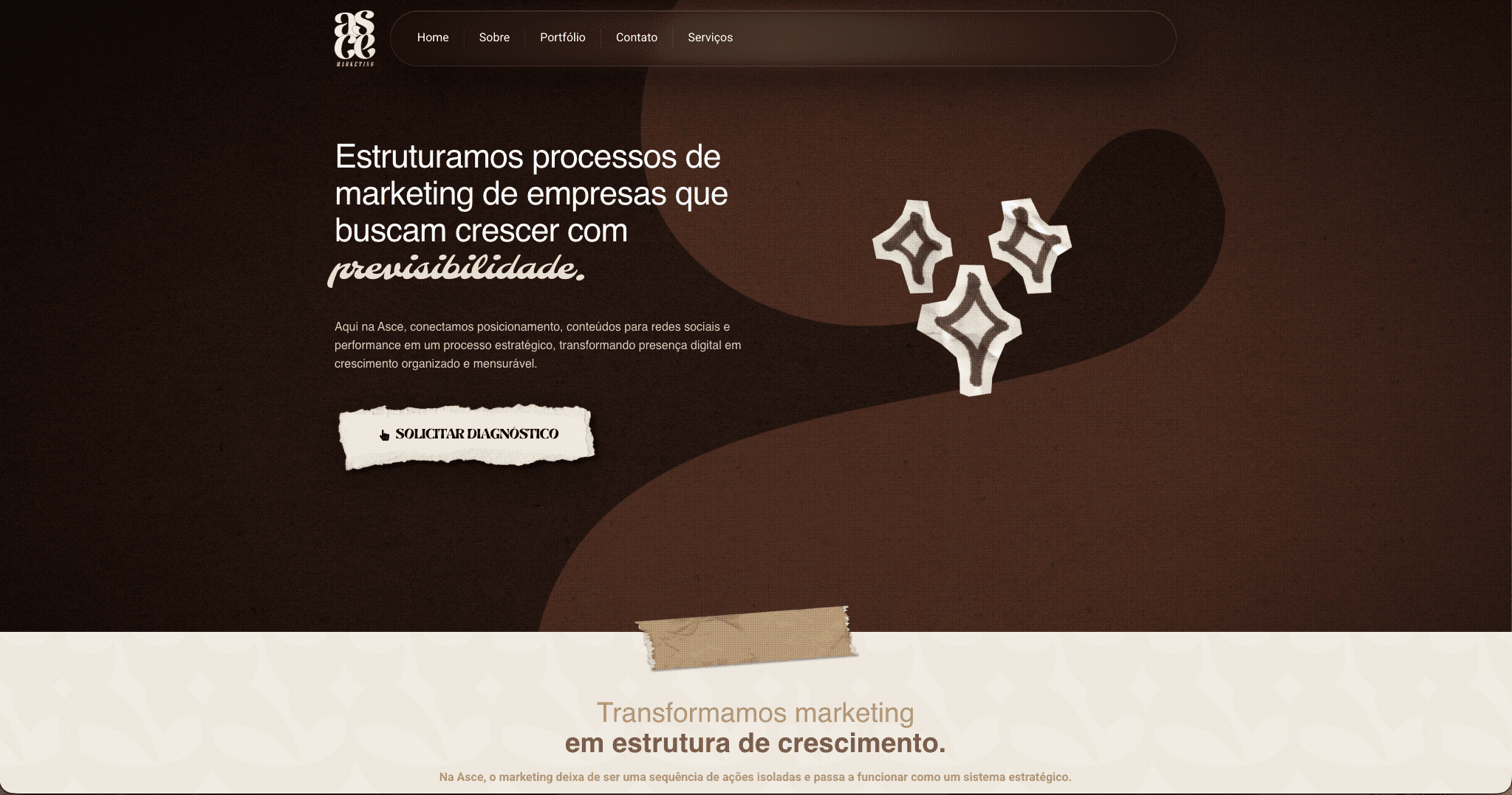 Capa do case Website ASCE
