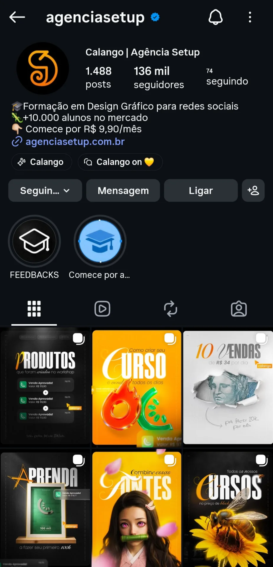 Imagem do case Social Media | Agência Setup